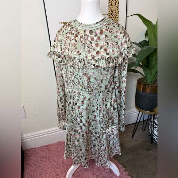 NWOT Ted Baker Floral Long Sleeve Dress - Picture 1 of 15